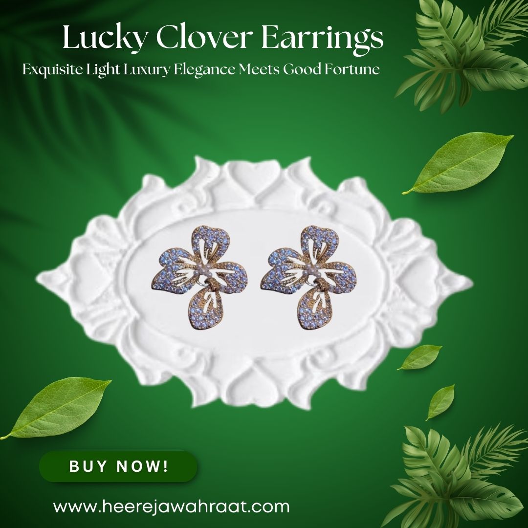 Luxury Lucky Clover Earrings